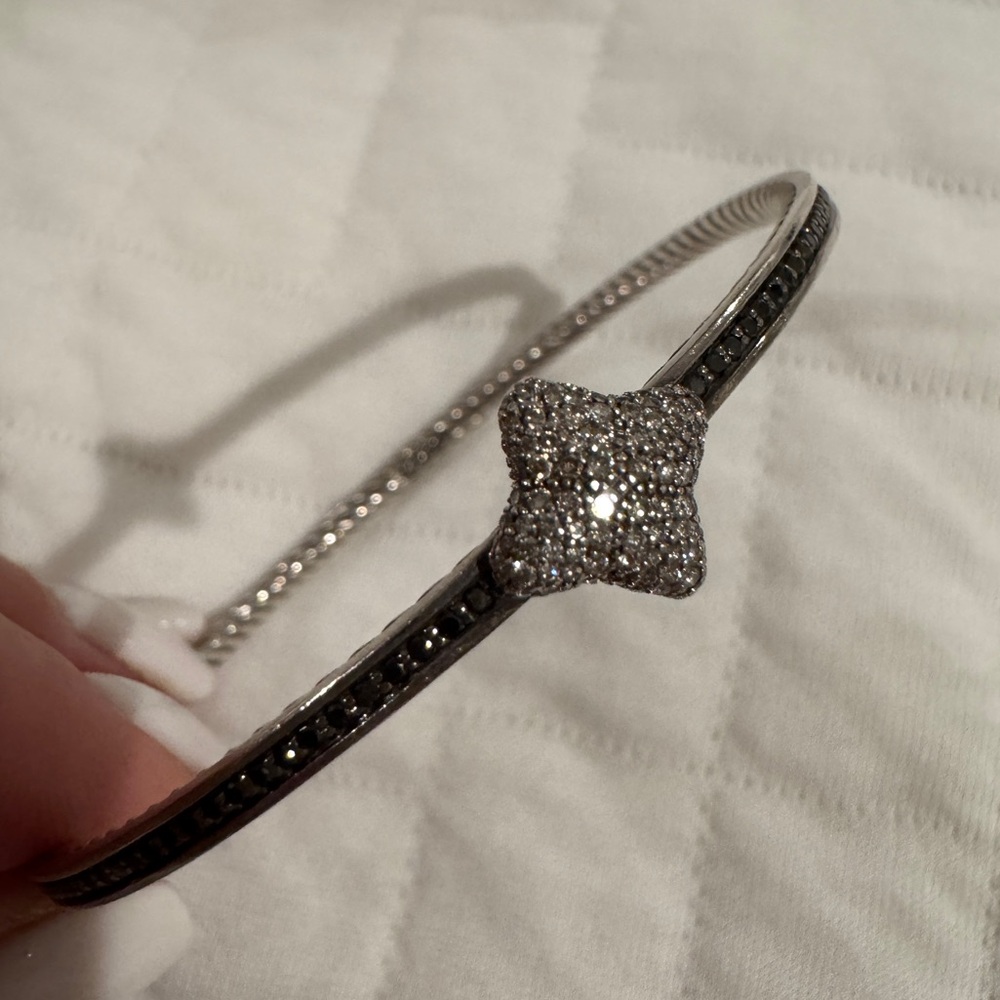David Yurman Silver Pavé Starflower Bracelet